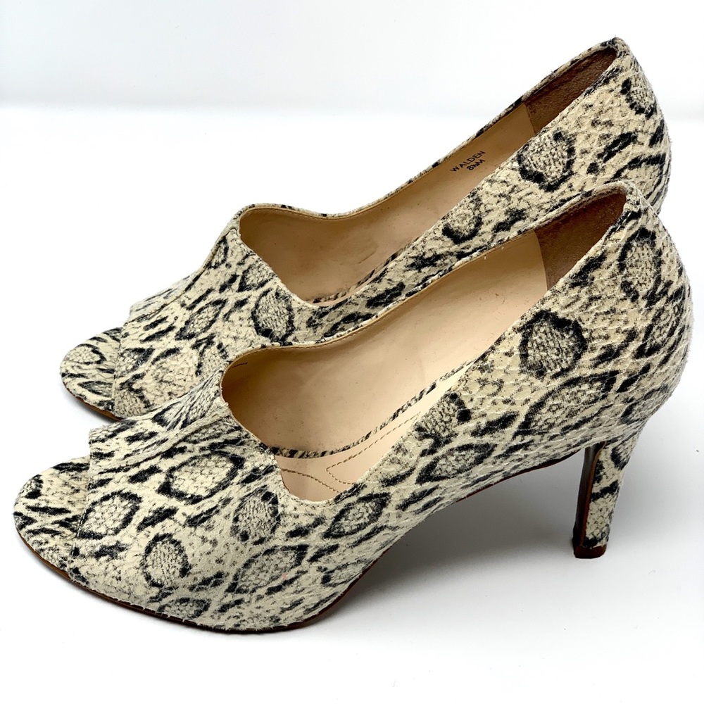 On trend snakeskin heels